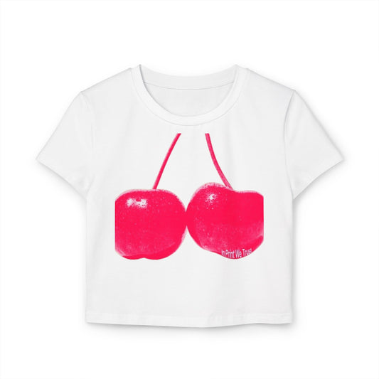 Women's  Y2K Cherry Baby Tee